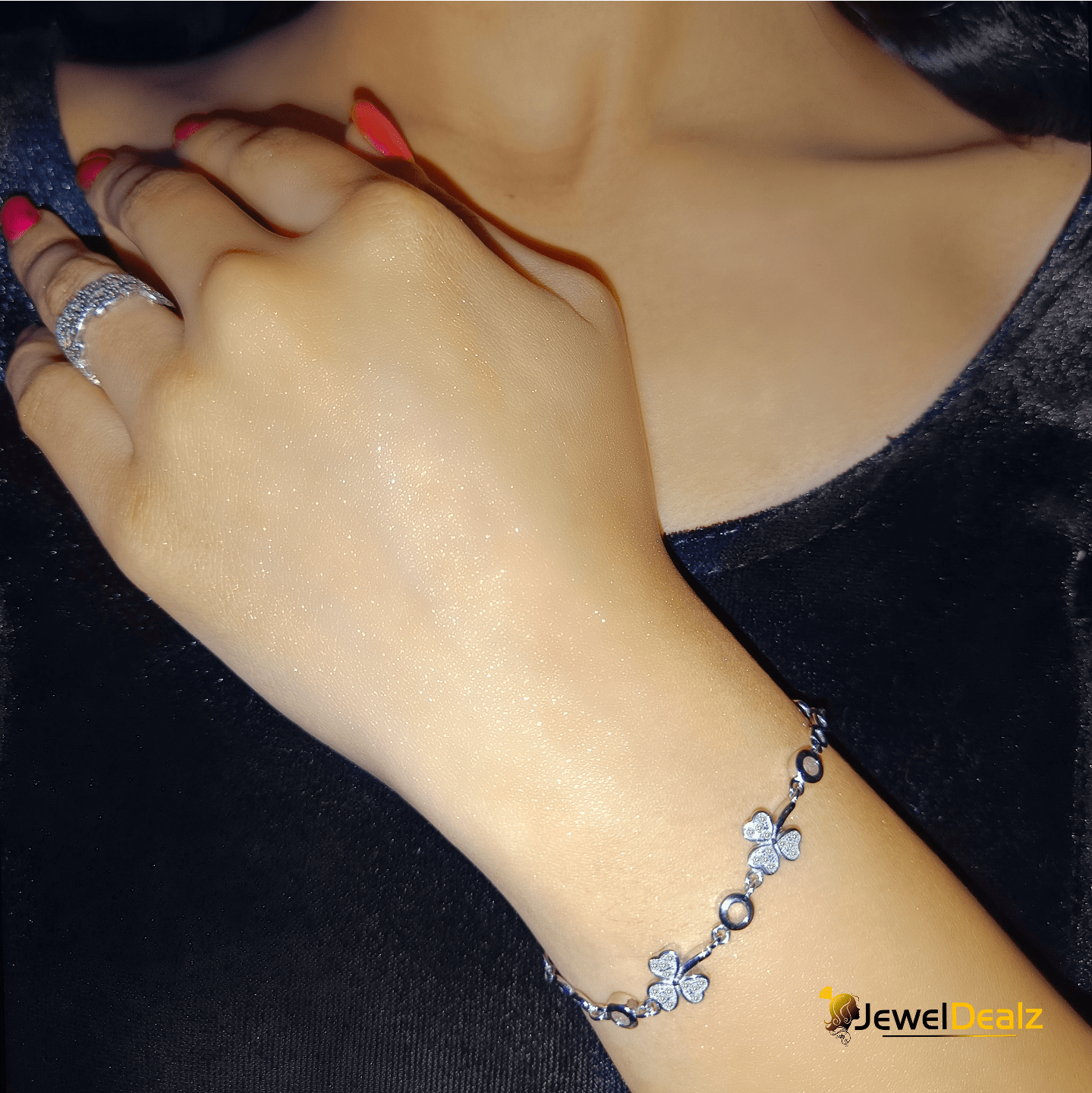 Gold Rudraksha ladies bracelet